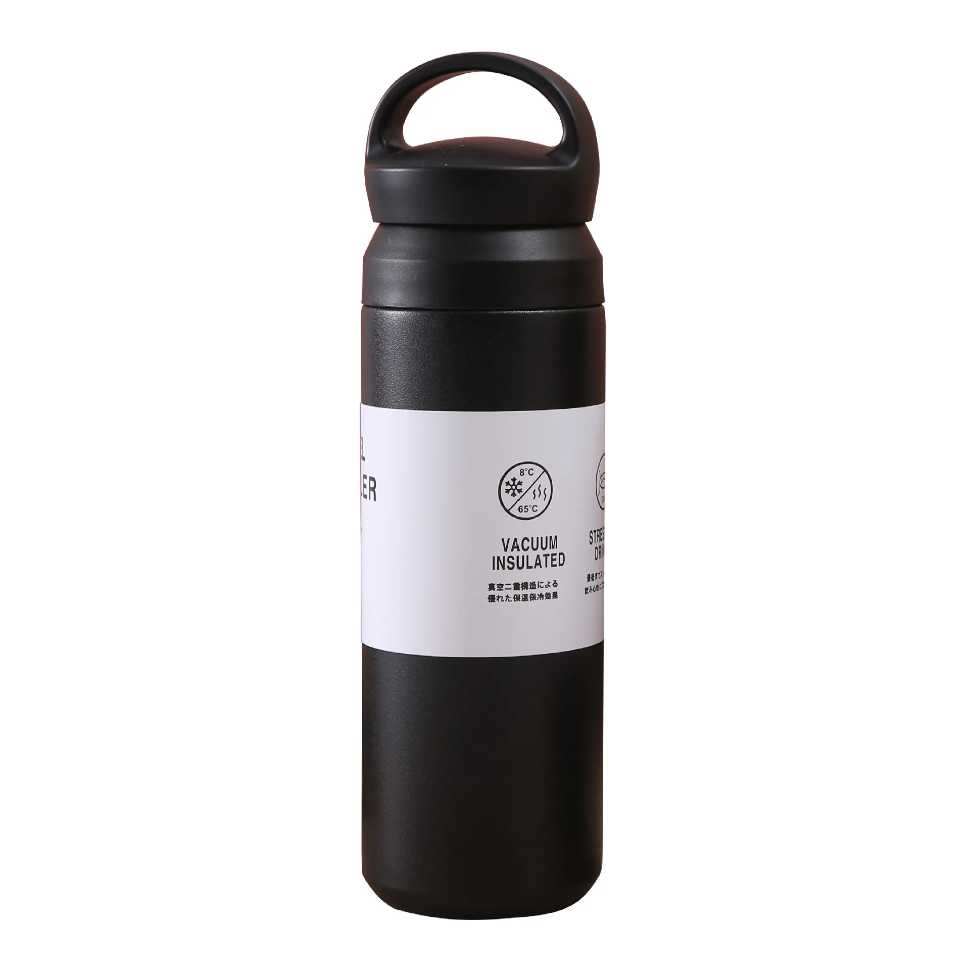 Popular fashion portable 350ml/500ml stainless steel vacuum double-layer car coffee cup with handle