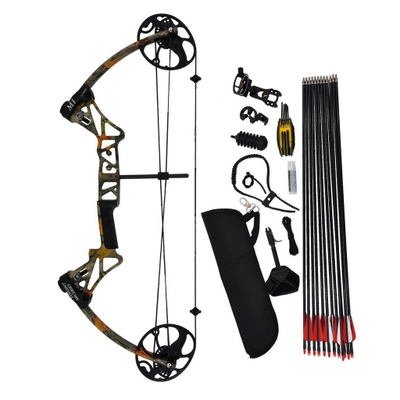 Factory whosale 19-70Ibs adjustable archery compound recurve bow  straight drawing bow with the pulley hunting bow
