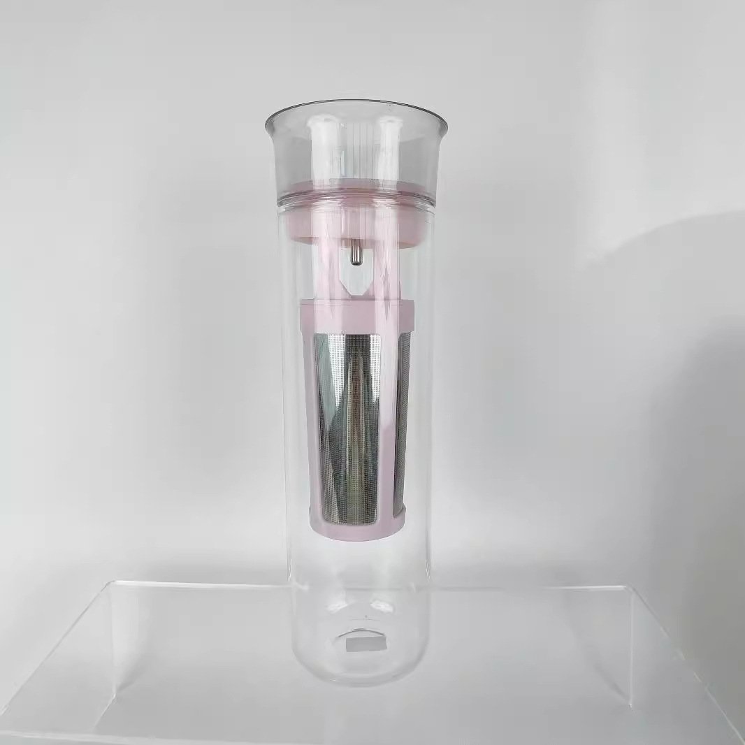 YML Wholesale Plastic Cold Brew Iced Coffee Maker pot Set Airtight Lid Reusable coffee brew pot