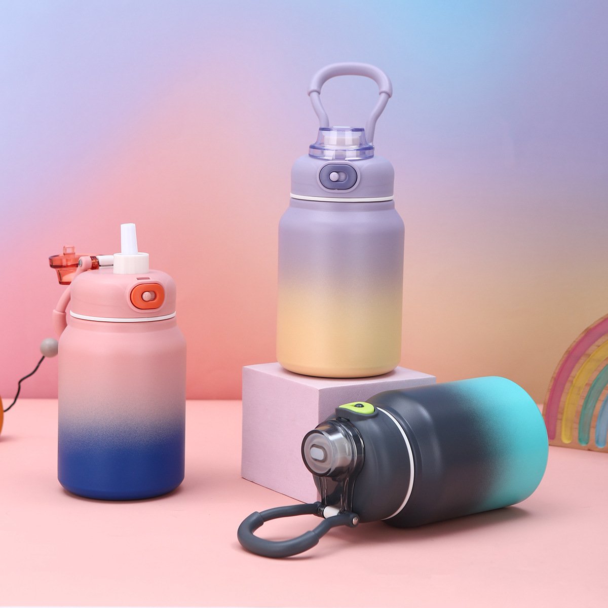 Customized large capacity 316 stainless steel insulated portable men's and women's outdoor sports kettle