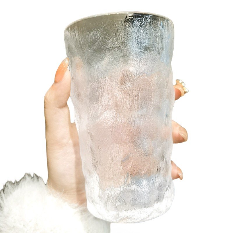YML Custom Glassware Glacier Cups Mugs Drinking Glasses Juice Glass For Drink Tea Set