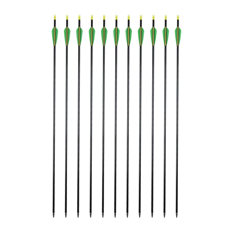 Archery hunting shooting arrow 8 mm outer diameter  aluminum arrow steel point with replaceable point