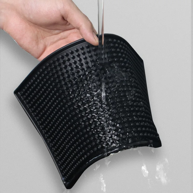 YML factory wholesale customized PVC bar mat silicone non-slip Coffee machine drain mat Shaker coaster bar beer mat
