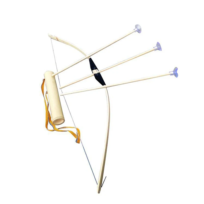 UML traditional children's archery toy outdoor shooting bow and arrow 70cm with 3 arrows