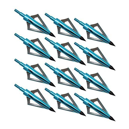 Hunting wide head 12PK 3 blade archery wide head arrow head compatible with traditional bow and compound bow